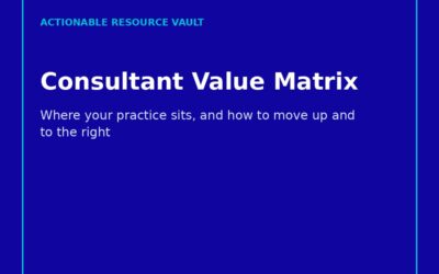 Consultant Value Matrix